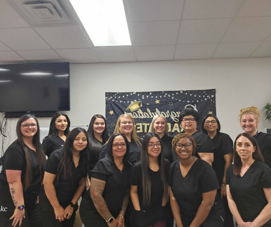 Medical assistant student training at Gonzales Medical Assistant School