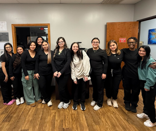 Medical assistant student training at Gonzales Medical Assistant School