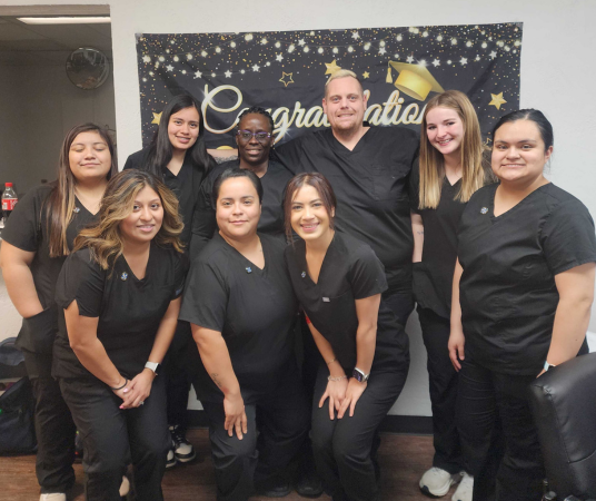 Medical assistant student training at Houston Medical Assistant School