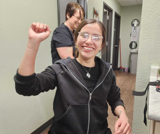 Medical assistant student training at Fort Worth Medical Assistant School