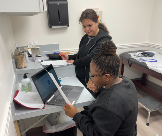 Medical assistant student training at Los Angeles Medical Assistant School