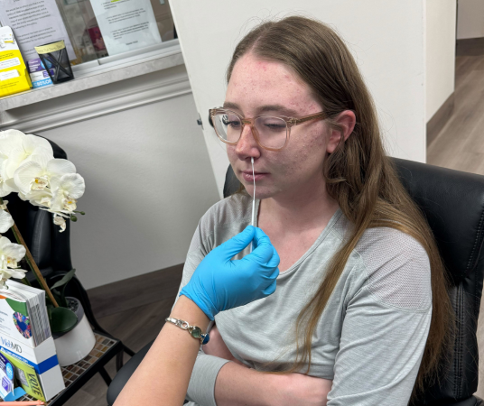 Medical assistant student training at Dallas Medical Assistant School