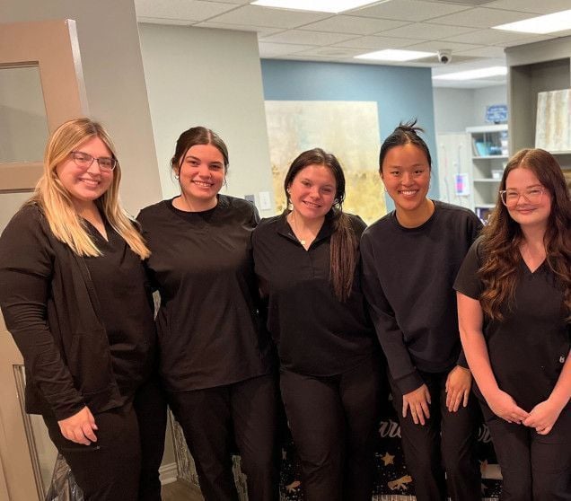 Dental assistant student training at Provo Dental Assistant School
