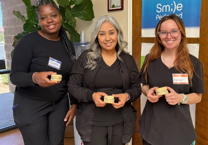 Dental assistant student training at Dallas Dental Assistant School