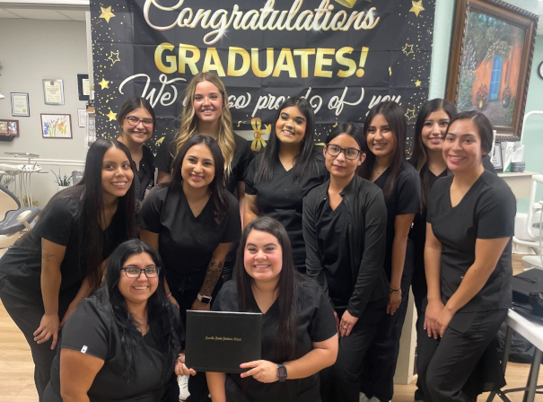 Dental assistant student training at Shreveport Dental Assistant School