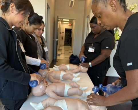 Medical assistant student training at Gonzales Medical Assistant School