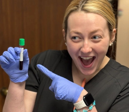Medical assistant student training at Gonzales Medical Assistant School