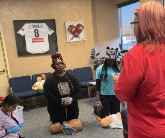 Medical assistant student training at Longview Medical Assistant School