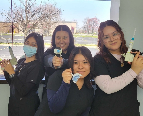 Dental assistant student training at Abilene Dental Assistant School