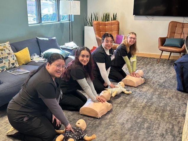 Dental assistant student training at Dental Assistant School of Houston