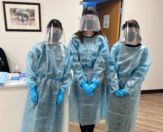 Medical assistant student training at Gonzales Medical Assistant School