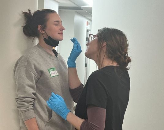 Medical assistant student training at Gonzales Medical Assistant School