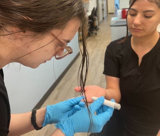 Medical assistant student training at Odessa Medical Assistant School