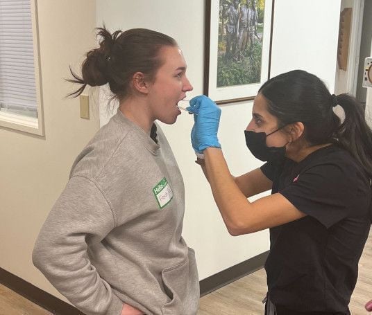 Medical assistant student training at Canton Medical Assistant School