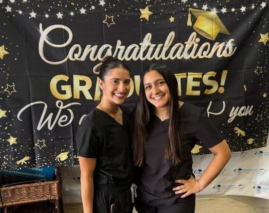 Dental assistant student training at Jacksonville Dental Assistant School