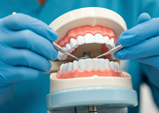 Dental Assistant student in training