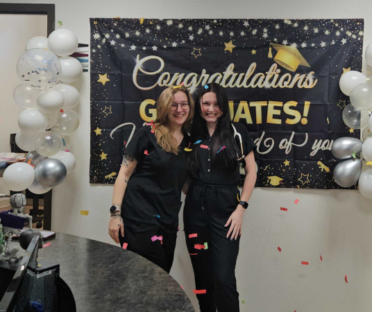 Medical assistant student training at Gonzales Medical Assistant School