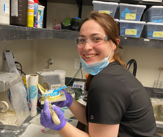 Dental assistant student training at Dental Assistant School of Houston