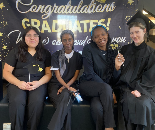 Dental assistant student training at Las Vegas Dental Assistant School