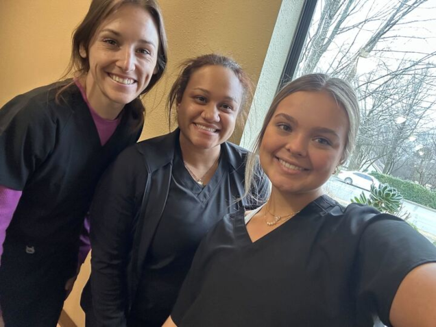 Dental assistant student training at Provo Dental Assistant School