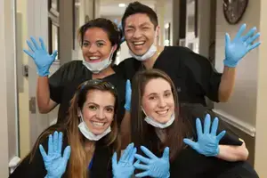 Image of student hands