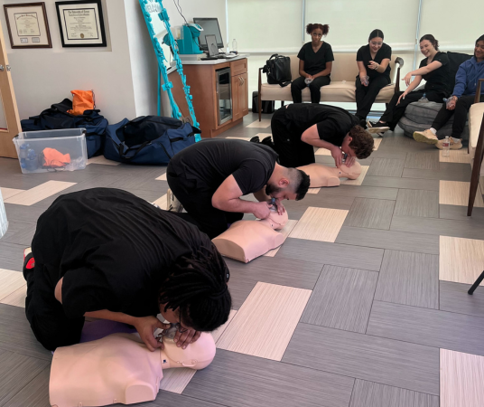 Dental assistant student training at Charlotte Dental Assistant School