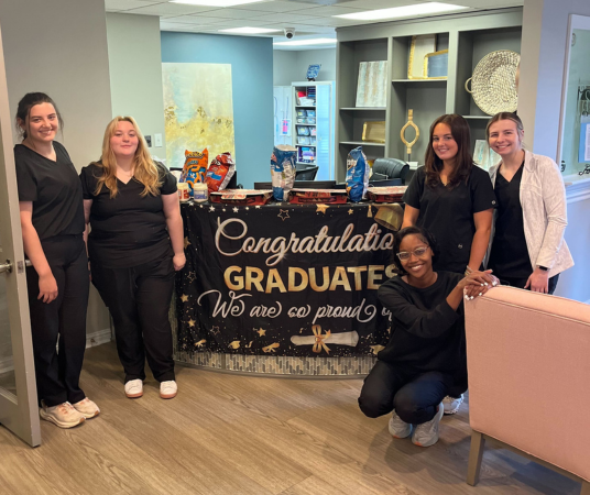Dental assistant student training at Arch Dental Assistant School