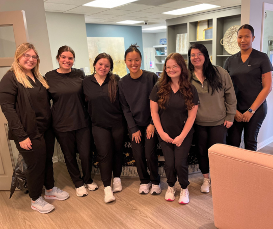 Dental assistant student training at Provo Dental Assistant School