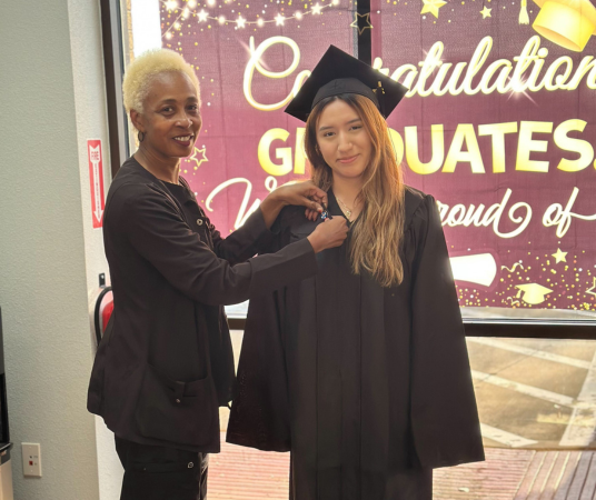 Medical assistant student training at Gonzales Medical Assistant School