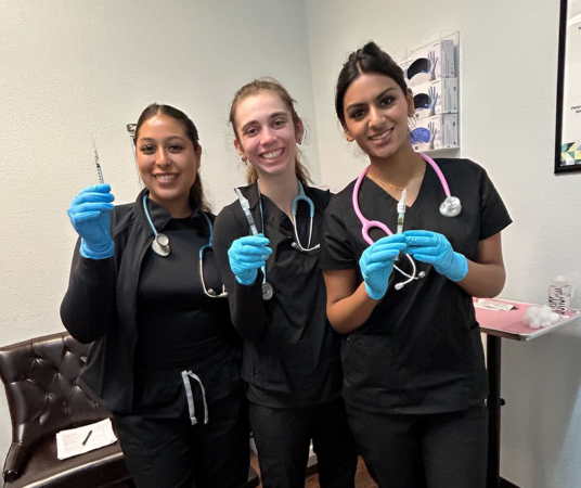 Medical assistant student training at Houston Medical Assistant School