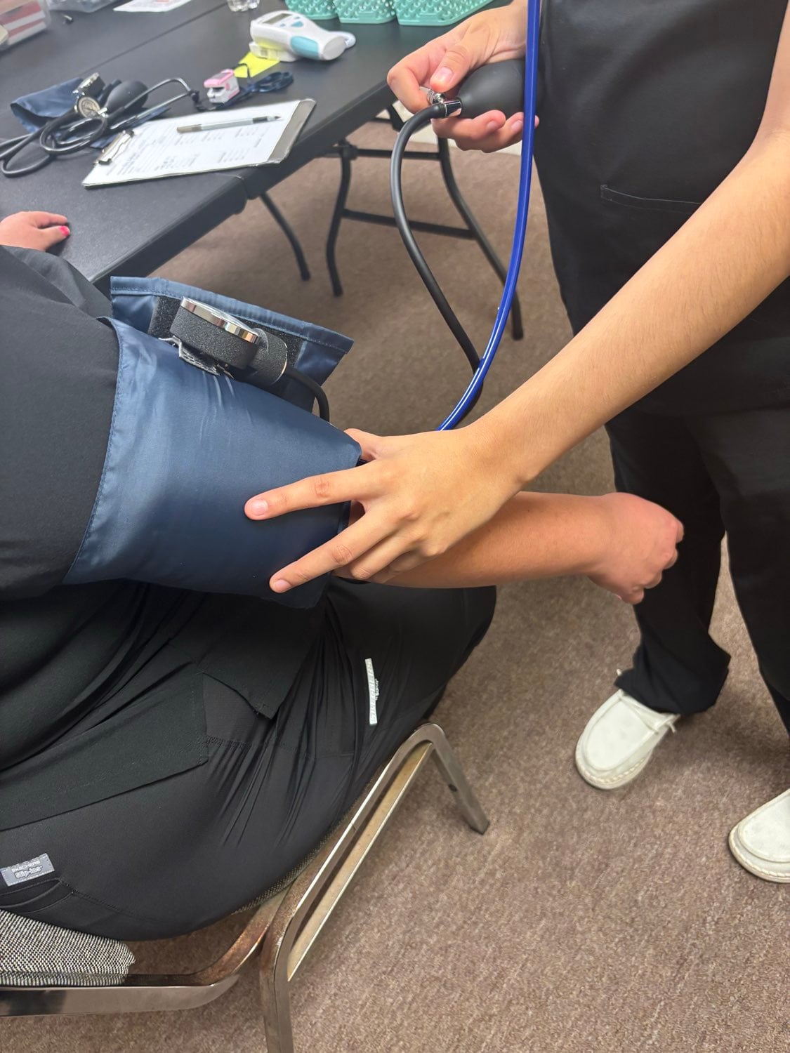 Medical Assistant students in training