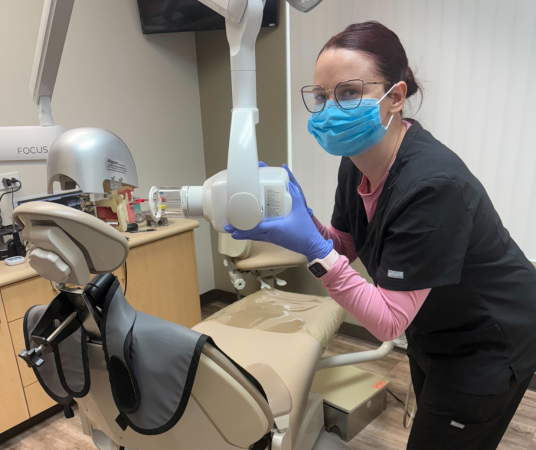 Dental Assistant School Student