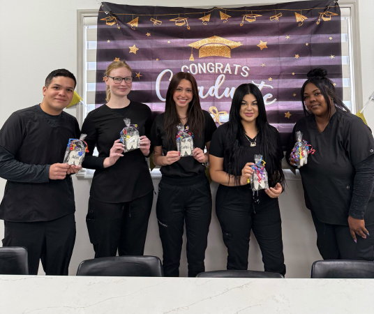 Dental assistant student training at Provo Dental Assistant School