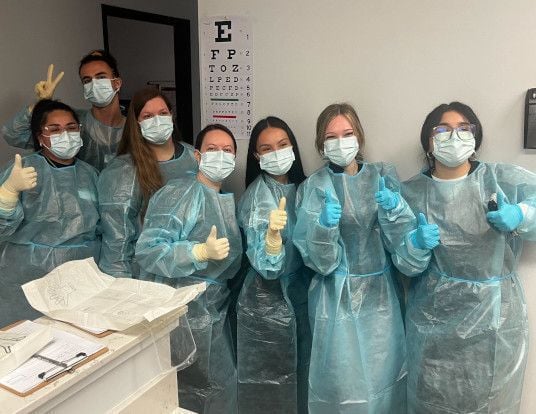 Medical assistant student training at Baltimore Medical Assistant School