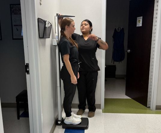 Medical assistant student training at Beaumont Medical Assistant School