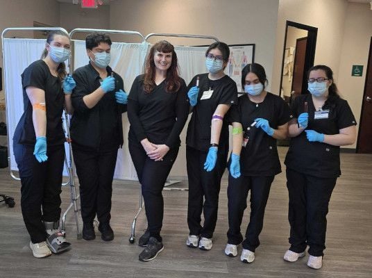 Medical assistant student training at Canton Medical Assistant School