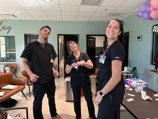 Medical assistant student training at Gonzales Medical Assistant School