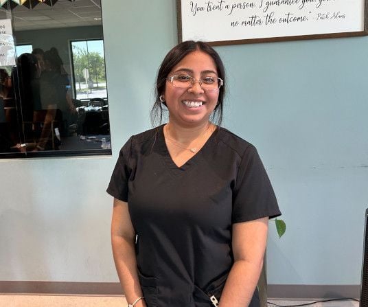 Medical assistant student training at Longview Medical Assistant School