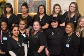 Medical assistant student training at Gonzales Medical Assistant School