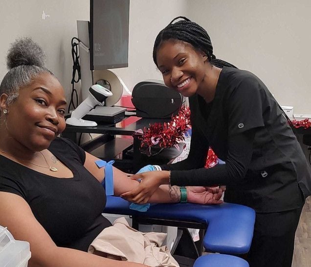 Medical assistant student training at Longview Medical Assistant School