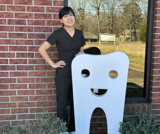 Dental assistant student training at Tucson Dental Assistant School