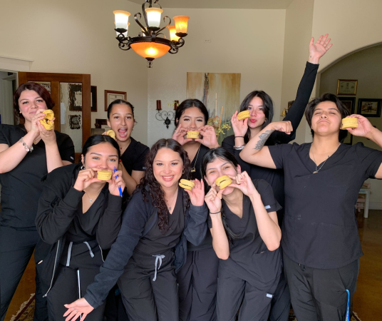Dental assistant student training at Abilene Dental Assistant School