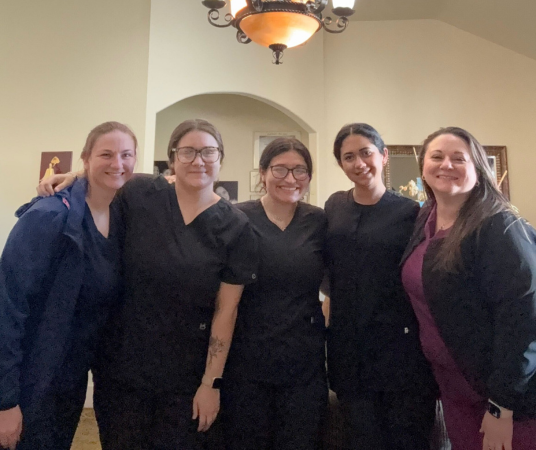 Dental assistant student training at Phoenix Dental Assistant School