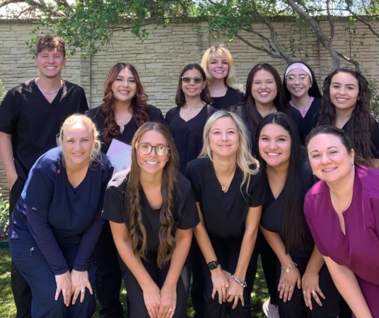 Dental assistant student training at Temple Dental Assistant School