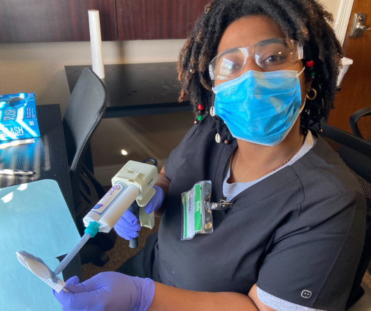 Dental Assistant School Student