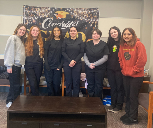 Dental assistant student training at Provo Dental Assistant School