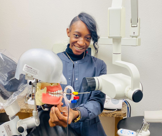 Dental Assistant School Student