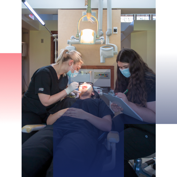 Medical assistants in hands-on training