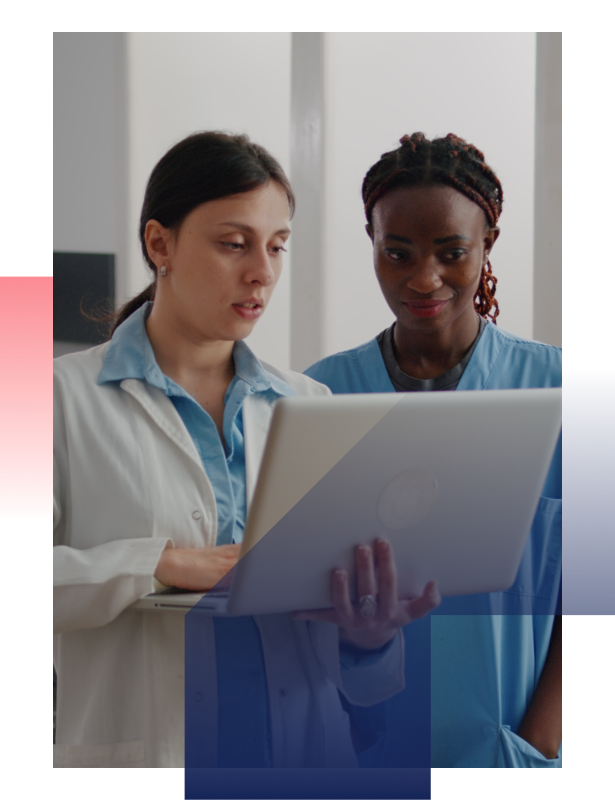 Medical professionals collaborating