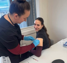 Medical assistant student training at Los Angeles Medical Assistant School
